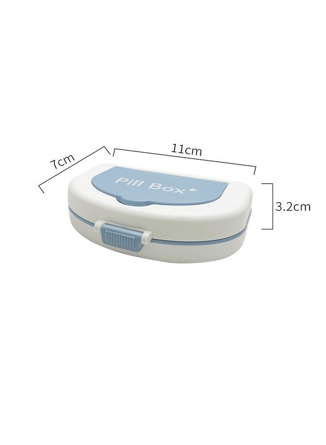 Shrux 6 Day Pill Box Organizer for Daily Medicines & Vitamins | Compact & Lightweight Pill Case with 6 Separate Compartments | Secure, Travel-Friendly BPA-Free Pill Storage Box - Image 2